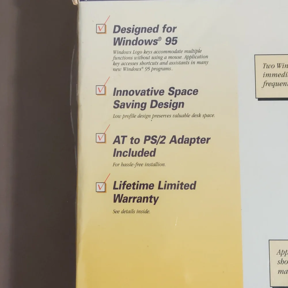 Micro innovations micro 2000 keyboard windows 95 new in package